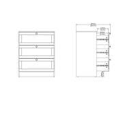 Brande Chest with 3 Frame Drawers in White – image 11