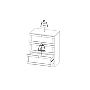 Brande Chest with 3 Frame Drawers in White – image 12