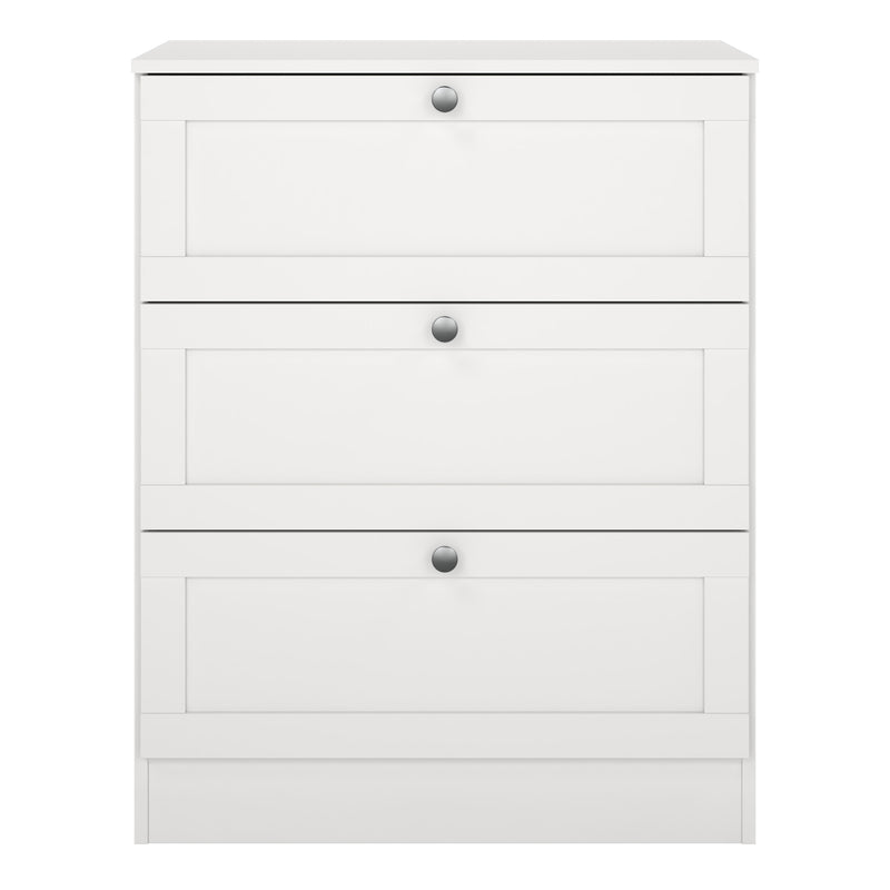 Brande Chest with 3 Frame Drawers in White – image 2