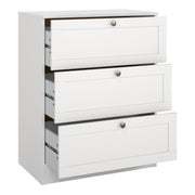 Brande Chest with 3 Frame Drawers in White – image 5