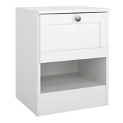 Brande Nightstand with1 Frame Drawer in White – image 1