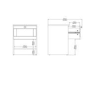Brande Nightstand with1 Frame Drawer in White – image 11
