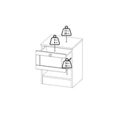 Brande Nightstand with1 Frame Drawer in White – image 12
