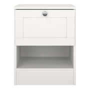 Brande Nightstand with1 Frame Drawer in White – image 2