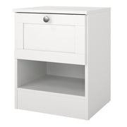 Brande Nightstand with1 Frame Drawer in White – image 3