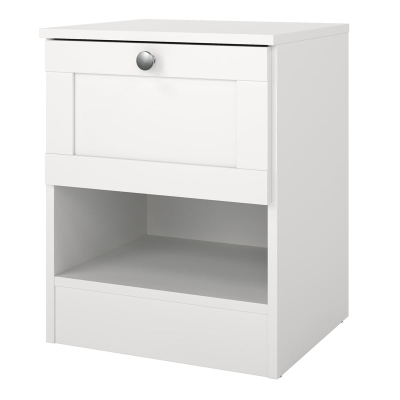 Brande Nightstand with1 Frame Drawer in White – image 3