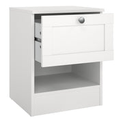 Brande Nightstand with1 Frame Drawer in White – image 5