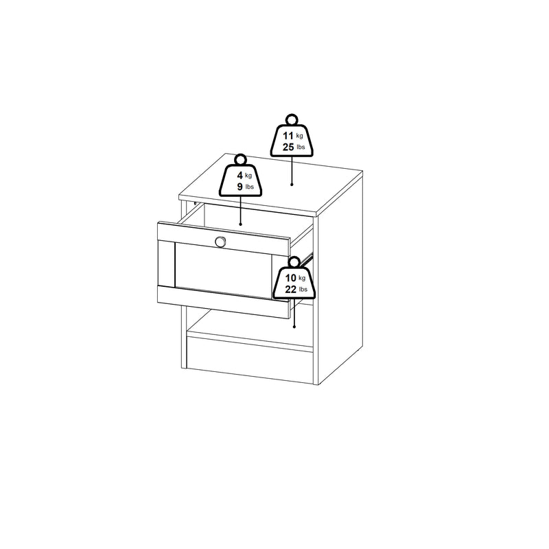 Brande Nightstand with1 Frame Drawer in Jackson Hickory – image 12