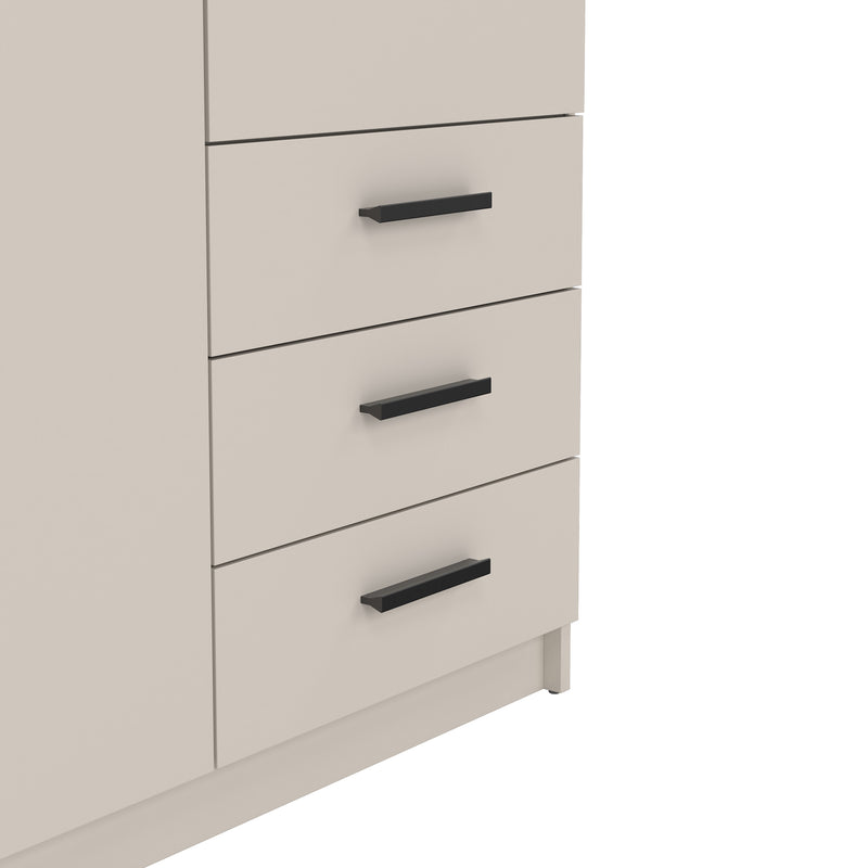Sprint Wardrobe with 2 Doors + 3 Drawers in Cashmere – image 10