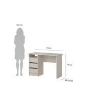 Function Plus Desk 3 Drawers in Cashmere – image 9