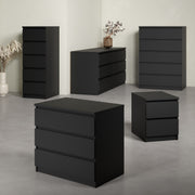 Naia Bedside 2 drawers Jackson – Matt Black – image 6