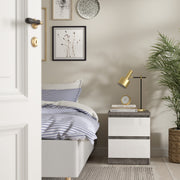 Naia Bedside 2 drawers Jackson – Concrete Grey – image 5