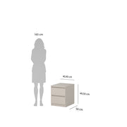 Naia Bedside 2 Drawers in Cashmere – image 10