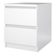 Naia Bedside 2 drawers Jackson – White Gloss – image 3