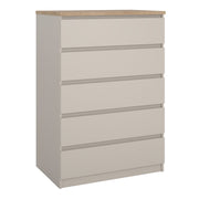 Naia Chest of 5 Drawers – Cashmere – image 1