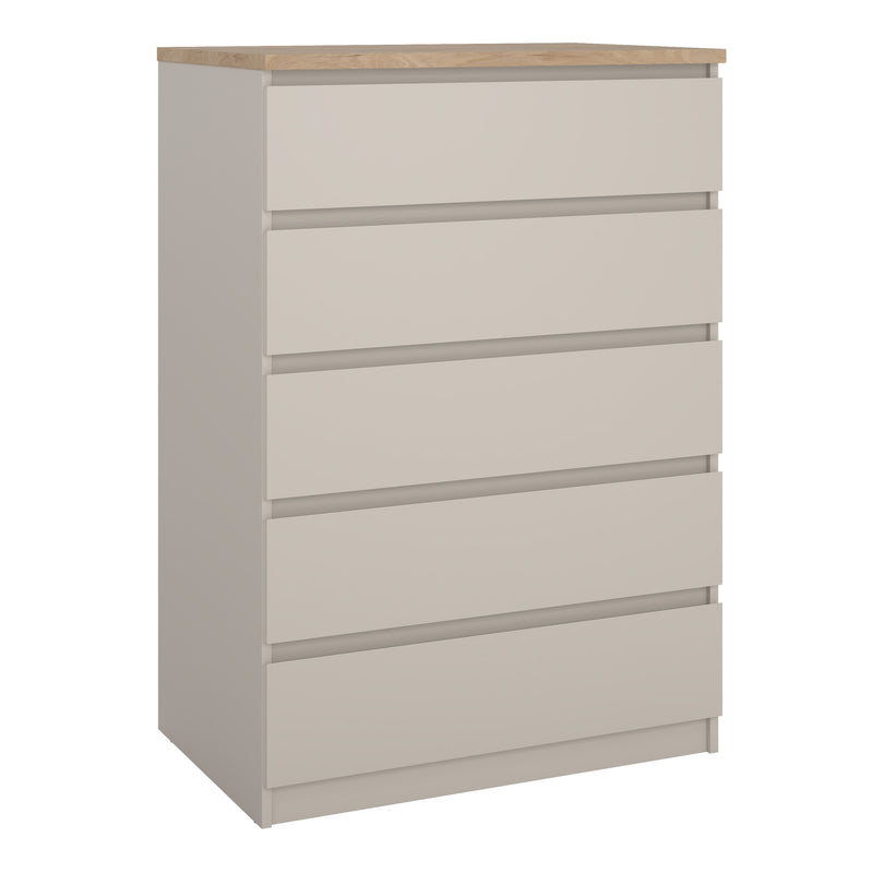 Naia Chest of 5 Drawers – Cashmere – image 1