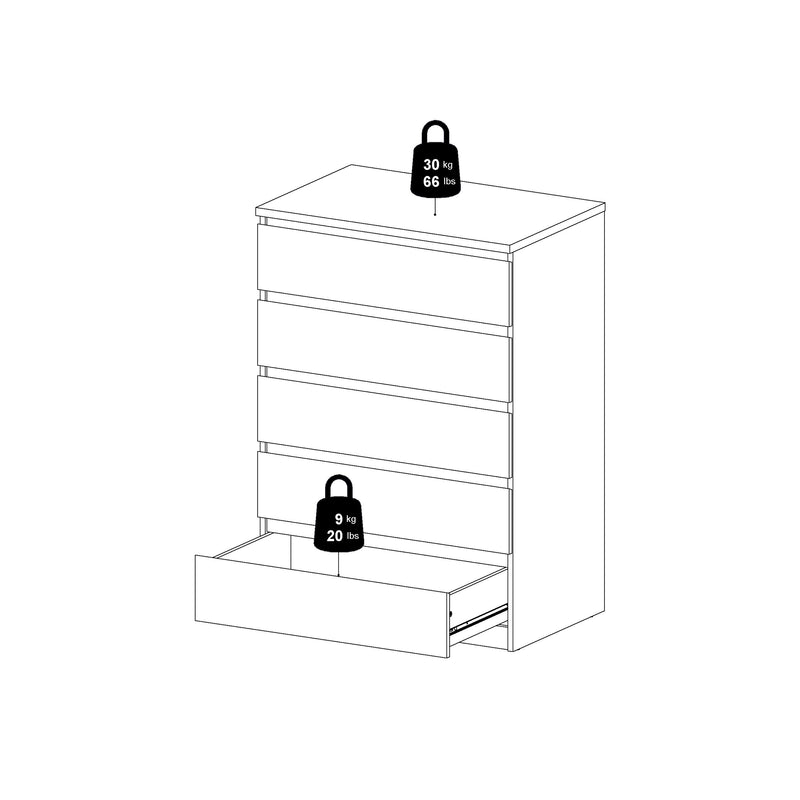 Naia Chest of 5 Drawers – Cashmere – image 10