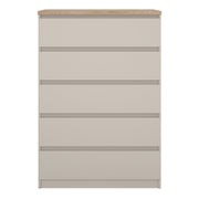 Naia Chest of 5 Drawers – Cashmere – image 2