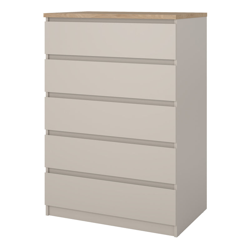 Naia Chest of 5 Drawers – Cashmere – image 3