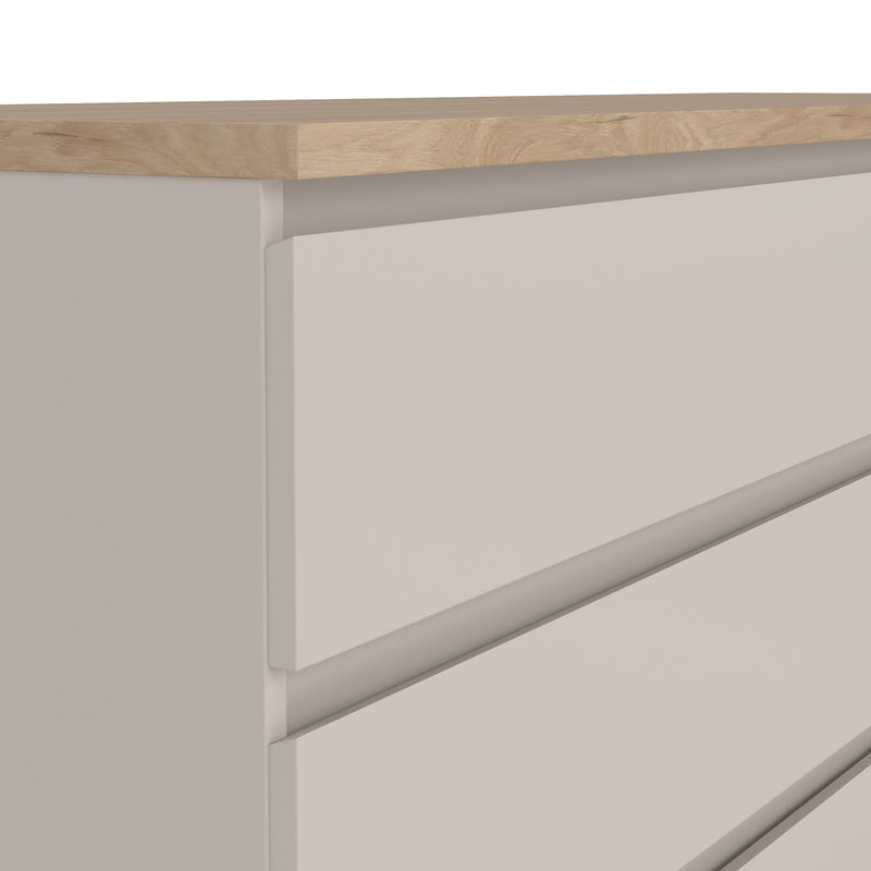 Naia Wide Chest of 6 Drawers (3+3) – Cashmere – image 6