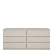 Naia Wide Chest of 6 Drawers (3+3) in Cashmere – image 2