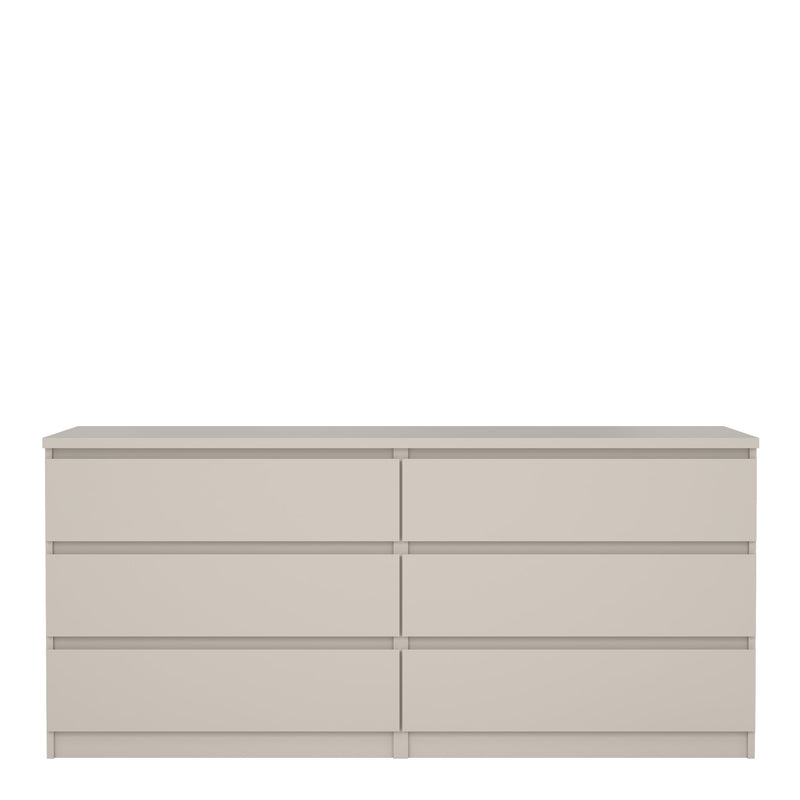 Naia Wide Chest of 6 Drawers (3+3) in Cashmere – image 2