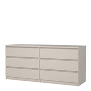 Naia Wide Chest of 6 Drawers (3+3) in Cashmere – image 3