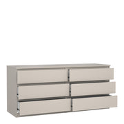 Naia Wide Chest of 6 Drawers (3+3) in Cashmere – image 5