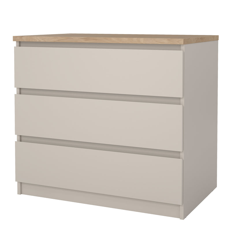 Naia Chest of 3 Drawers – Cashmere – image 3