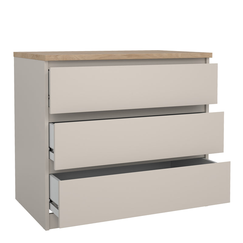 Naia Chest of 3 Drawers – Cashmere – image 4