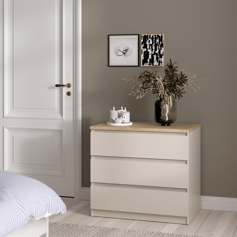 Naia Chest of 3 Drawers – Cashmere – image 5