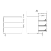Naia Chest of 3 Drawers – Cashmere – image 9