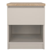 Naia Bedside 1 Drawer 1 Shelf – Cashmere – image 2