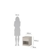 Naia Nightstand 1 Drawer Nightstand in Cashmere – image 10