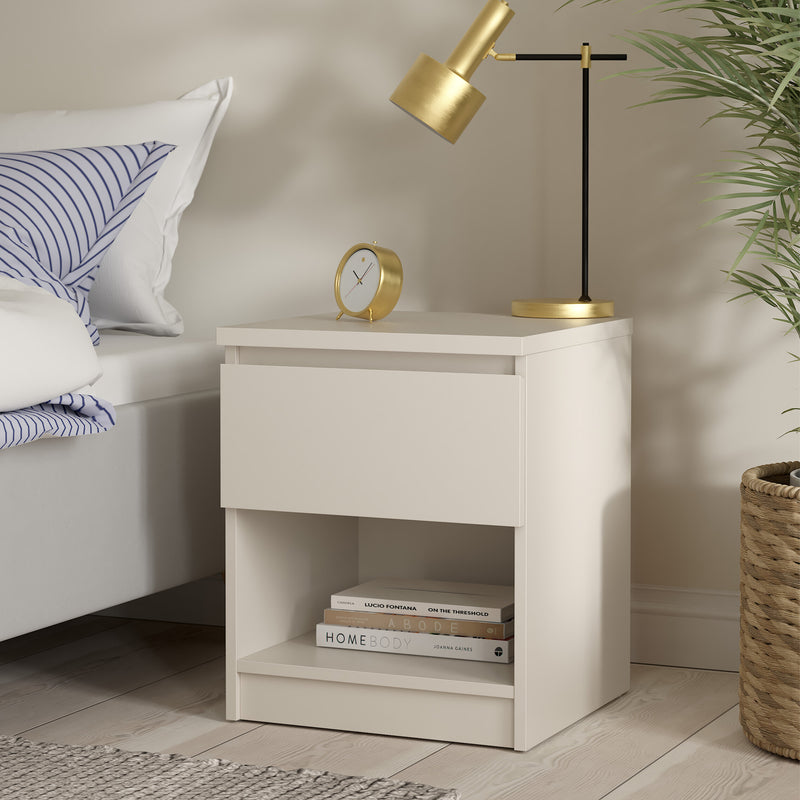 Naia Nightstand 1 Drawer Nightstand in Cashmere – image 5