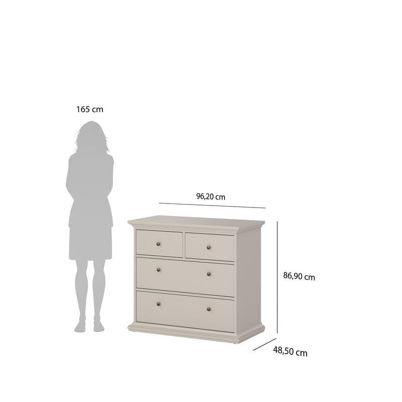 Paris Chest of 4 Drawers in Cashmere – image 10