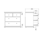 Paris Chest of 4 Drawers in Cashmere – image 12