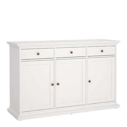 Paris Sideboard with 3 doors and 3 drawers – White – image 1