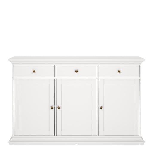 Paris Sideboard with 3 doors and 3 drawers – White – image 2