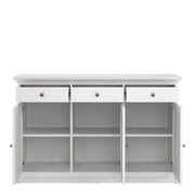 Paris Sideboard with 3 doors and 3 drawers – White – image 6