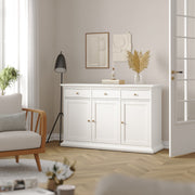 Paris Sideboard with 3 doors and 3 drawers – White – image 8