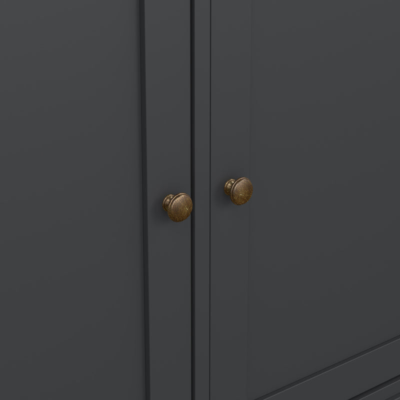 Paris Sideboard with 3 doors and 3 drawers – Matt grey – image 10