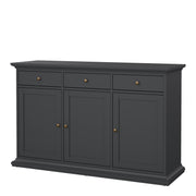 Paris Sideboard with 3 doors and 3 drawers – Matt grey – image 3