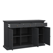 Paris Sideboard with 3 doors and 3 drawers – Matt grey – image 5