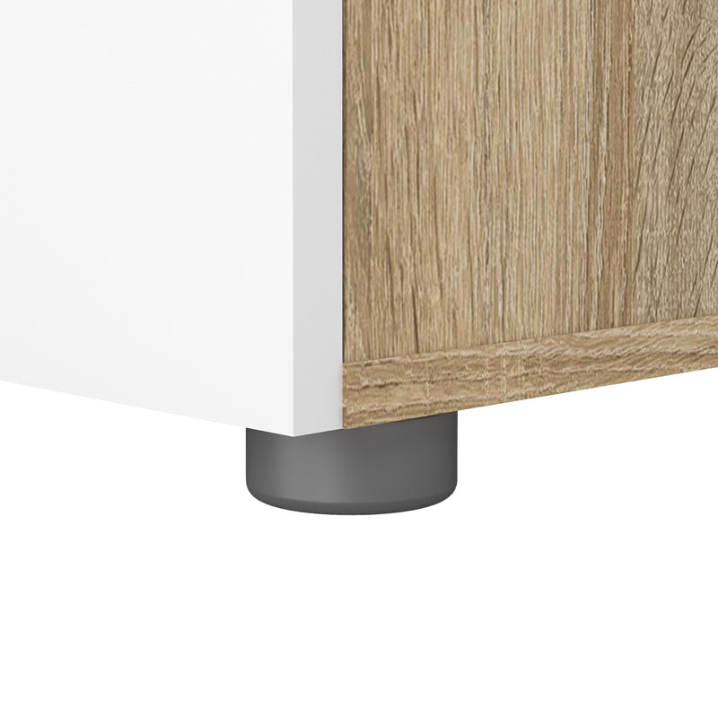 Pepe Bedside 2 Drawers – Oak & White – image 9