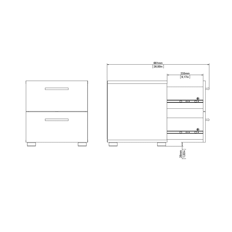 Pepe Bedside 2 Drawers – Black – image 11