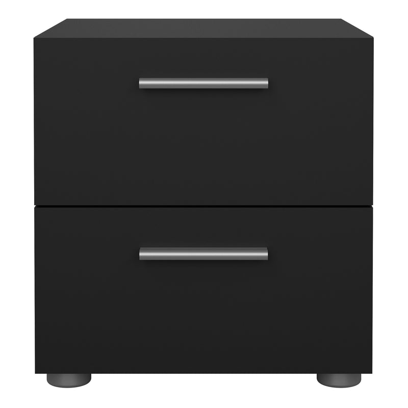 Pepe Bedside 2 Drawers – Black – image 2
