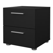 Pepe Bedside 2 Drawers – Black – image 3