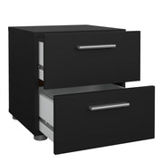 Pepe Bedside 2 Drawers – Black – image 4
