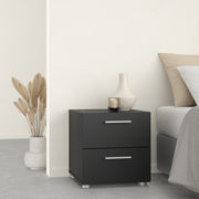 Pepe Bedside 2 Drawers – Black – image 7